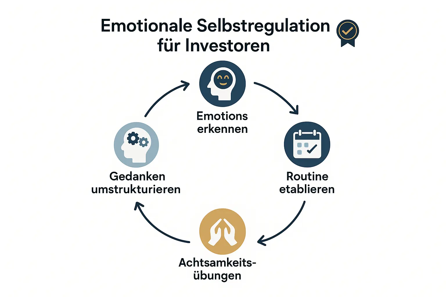Ihr Leitfaden zur emotionalen Selbstregulierung: Bewährte Schritte für mentale Stärke und rationale Anlageentscheidungen.